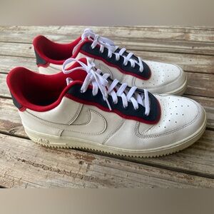 Nike Air Force 1 Low White Obsidian Red Double Layer Shoes men’s size 13